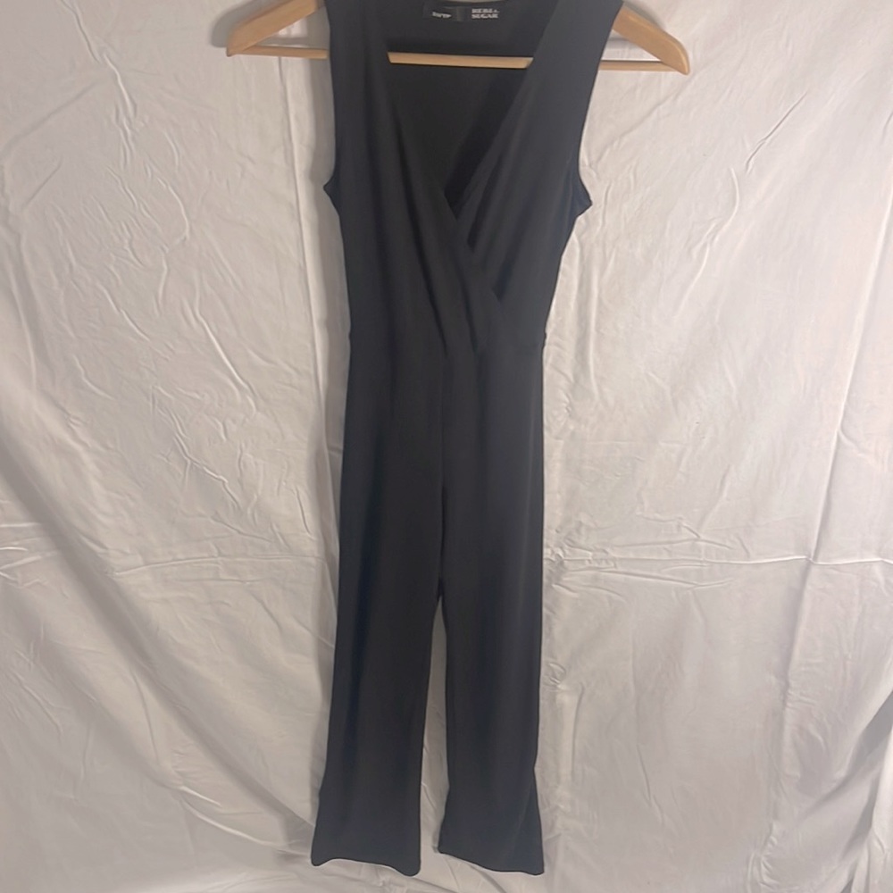 Black nylon small one piece romper